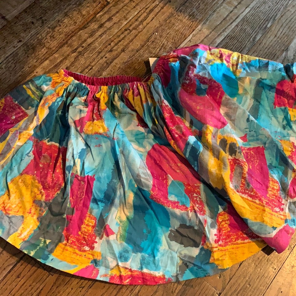 Marin+Morgan Graffiti Circle Skirt Size 5